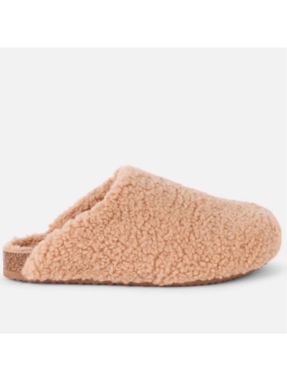 NWT: INTENTIONALLY BLANK Tan Faux Fur Apres Slipper Size 9